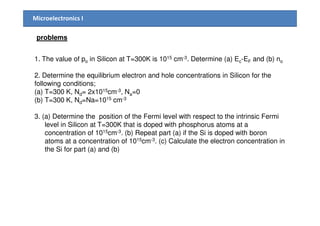 Chapter4 semiconductor in equilibrium | PDF