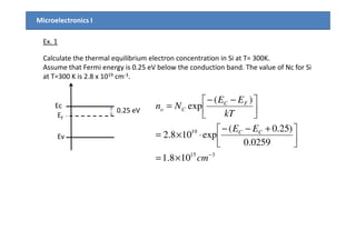 Chapter4 semiconductor in equilibrium