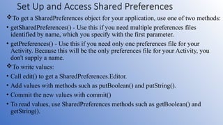 Chapter 4 shared preferences and content providers.pptx