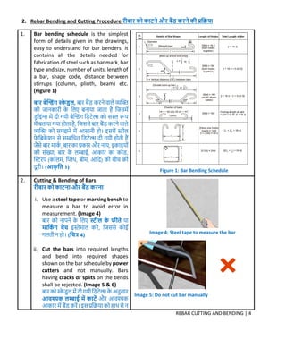 Rebar Assemblying Process.pdf 'DRISHTI' Chapter 4: Rebar Cutting and Bending (रीबार को काटना और बैंड ...