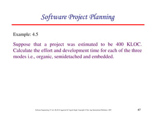 Chapter 4 software project planning | PDF