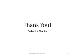 Fundamentals of SE by Gadisa A. 54
Thank You!
End of the Chapter
 