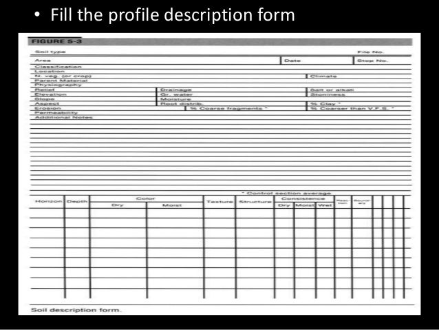 Soil Survey Classification And Evaluation - step 7 soil survey!    report the report embodies all items in the soil survey program