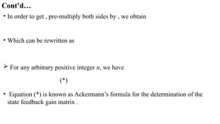 Less Positive Ackermann Design of control systems in State Space.pptx
