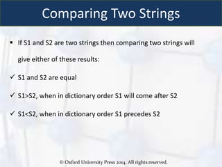 Chapter 4 strings | PPT | Programming Languages | Computing