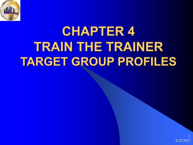 Chapter 4 Target Group Profile | PPT