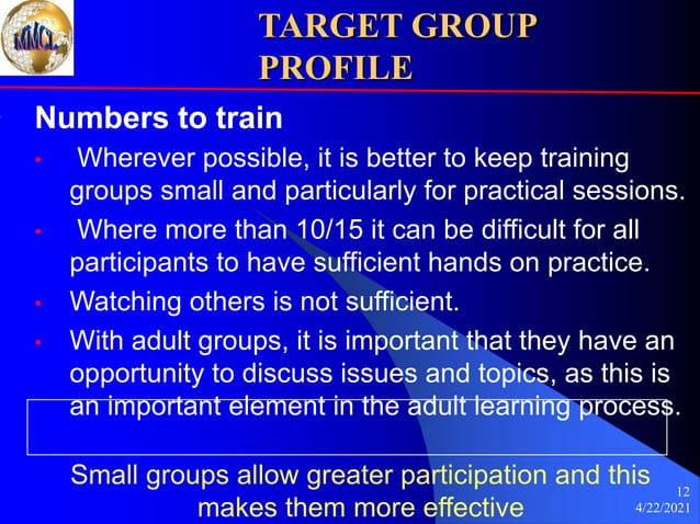 Chapter 4 Target Group Profile | PPT