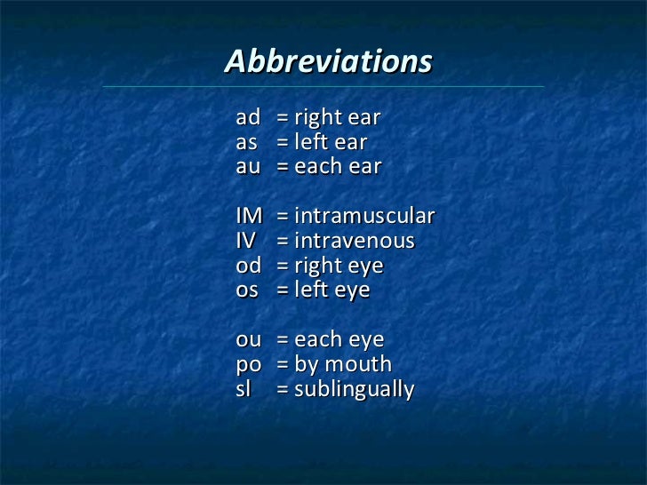 Chapter 4 terminology