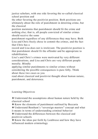 Chapter 4 The Early Schools of Criminology© StockbyteThin.docx