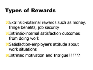External Rewards Examples Chapter 4 Theories of Motivation.ppt