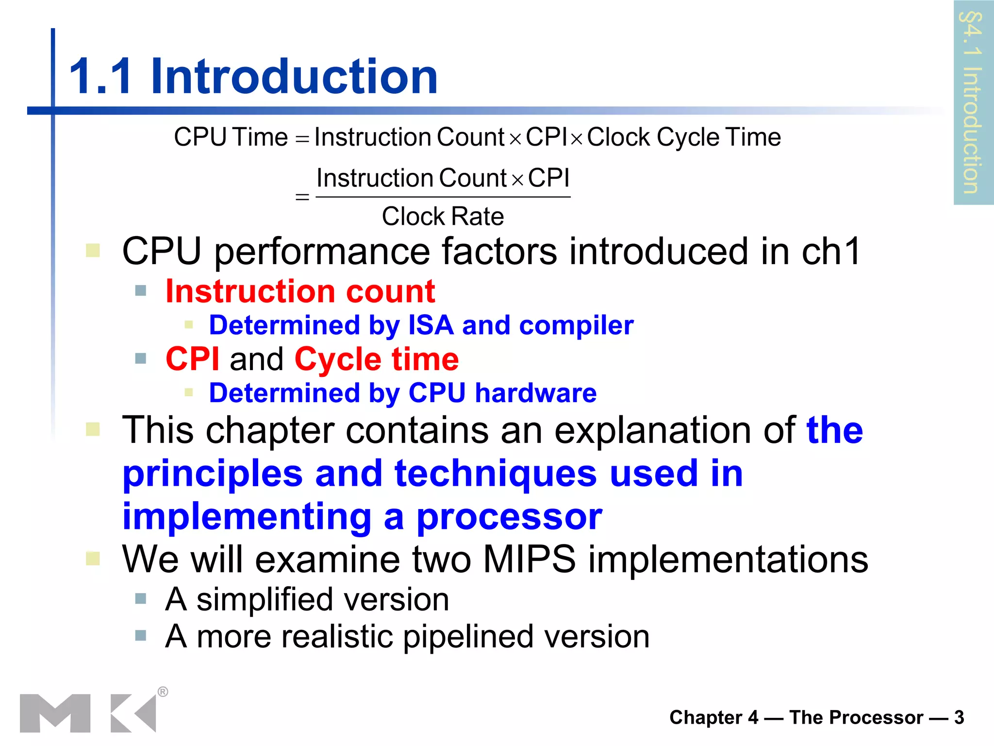 Chapter 4 the processor | PPT