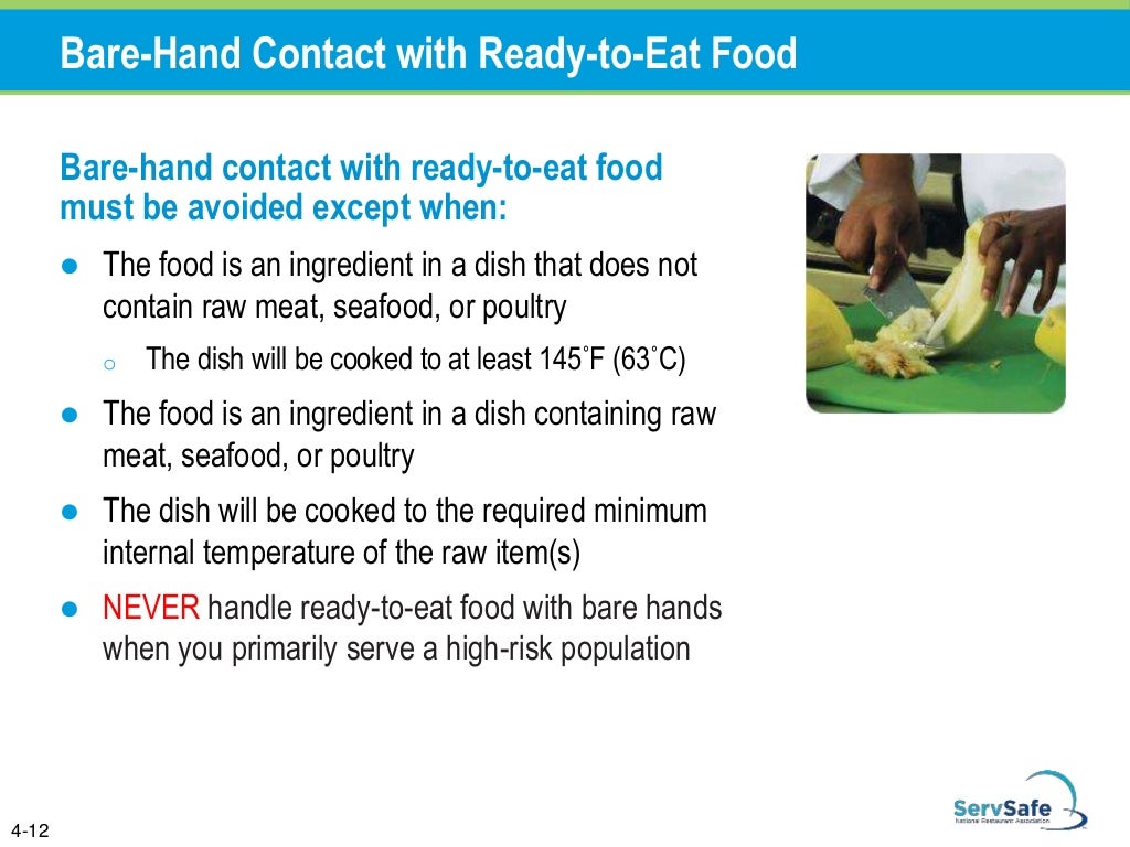 Chapter 4 The Safe Food Handler