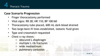 Chapter 4_ Thoracic Trauma.pptx ATLS..... | PPTX