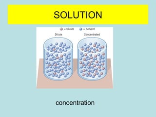 SOLUTION 
concentration 
 
