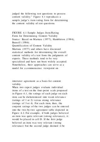 CHAPTER 4 Validity and Test Development TOPIC 4A Basic | DOCX