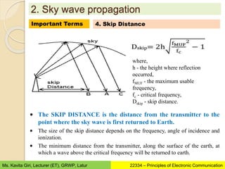 Skip Distance Calculation Wave Propagation | PPTX