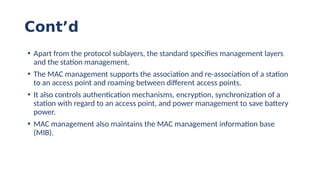 Comprehensive Overview of Wireless Local Area Networks (WLANs) and IEEE ...
