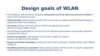 Comprehensive Overview of Wireless Local Area Networks (WLANs) and IEEE ...