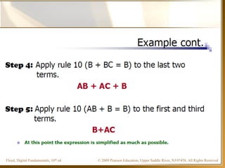 © 2009 Pearson Education, Upper Saddle River, NJ 07458. All Rights ReservedFloyd, Digital Fundamentals, 10th ed
 