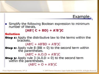 © 2009 Pearson Education, Upper Saddle River, NJ 07458. All Rights ReservedFloyd, Digital Fundamentals, 10th ed
 