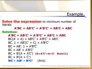 © 2009 Pearson Education, Upper Saddle River, NJ 07458. All Rights ReservedFloyd, Digital Fundamentals, 10th ed
 