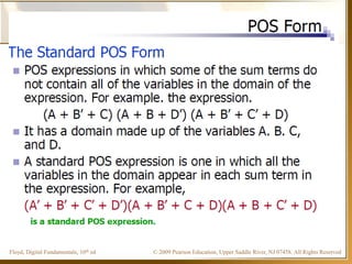 © 2009 Pearson Education, Upper Saddle River, NJ 07458. All Rights ReservedFloyd, Digital Fundamentals, 10th ed
 