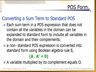 © 2009 Pearson Education, Upper Saddle River, NJ 07458. All Rights ReservedFloyd, Digital Fundamentals, 10th ed
 