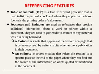 Chapter 4 Word Processing 1 notes for s5 and.o level secondary | PPTX