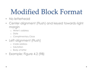 Chapter 4 writing letters basics | PPTX