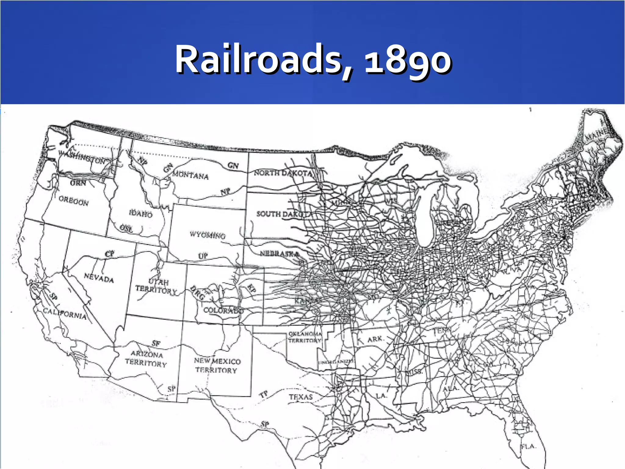 Railroads, 1890 