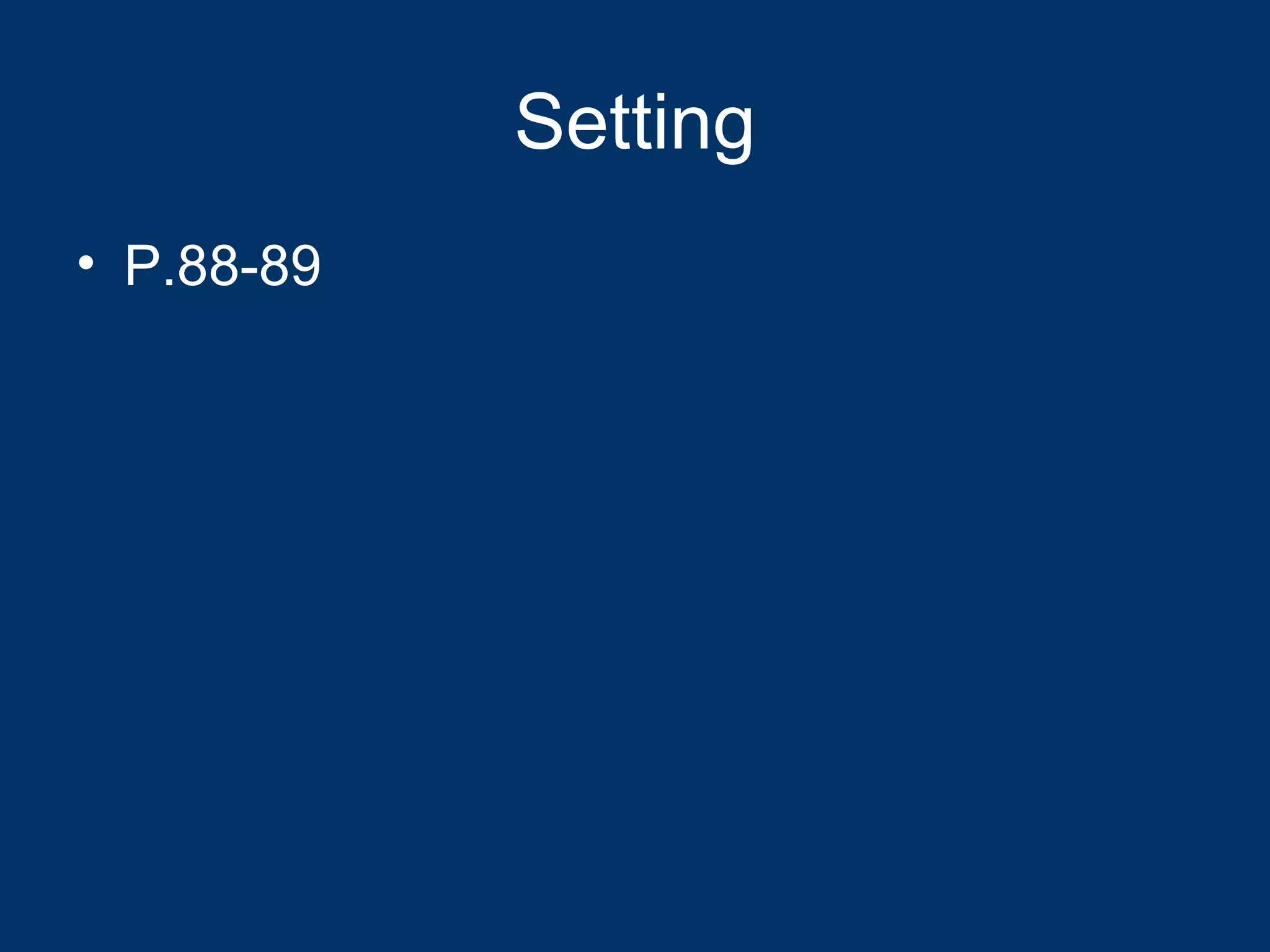 Setting P.88-89 