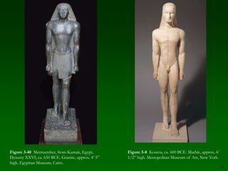 Examine Greek religion and mythology and its expression in art.9Figure 5.2  Hero and centaur (Herakles and Nessos?), ca. 750–730 BCE. Bronze, approx. 4 1/2” high. Metropolitan Museum of Art, New York.