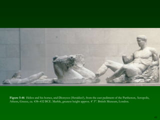 39Figure 5-35  Charioteer, from a group dedicated by Polyzalos of Gela in the Sanctuary of Apollo, Delphi, Greece, ca. 470 BCE. Bronze, approx. 5’ 11” high. Archaeological Museum, Delphi.