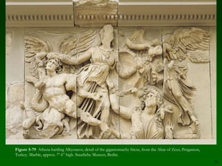 63Figure 5-64  Grave stele of a young hunter, found near the Ilissos River, Athens, Greece, ca. 340–330 BCE. Marble, approx. 5’ 6” high. National Archaeological Museum, Athens.