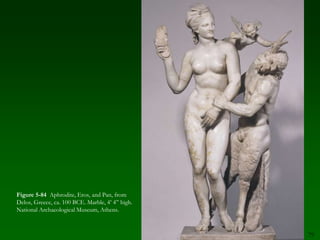 69Late Classical ArchitectureExplore the development of late classical architecture in the Greek theater, the Corinthian capital, and the tholos.70Hellenistic PeriodUnderstand the impact of the conquest of the Greeks on their respective art forms. 