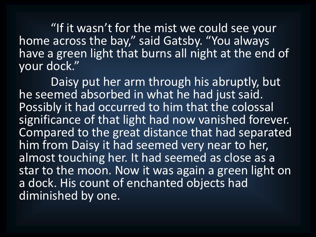 The Great Gatsby Chapter 5