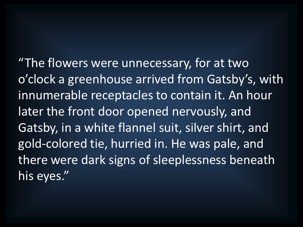 The Great Gatsby Chapter 5