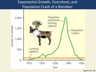 Exponential Growth, Overshoot, and
  Population Crash of a Reindeer




                                     Fig. 5-17, p. 116
 