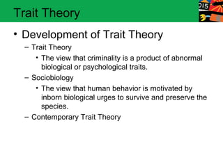 Chapter 5 Trait Theory Ppt