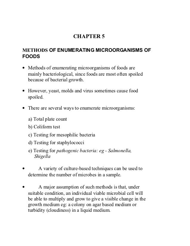 Thesis and dissertation in food microbiology
