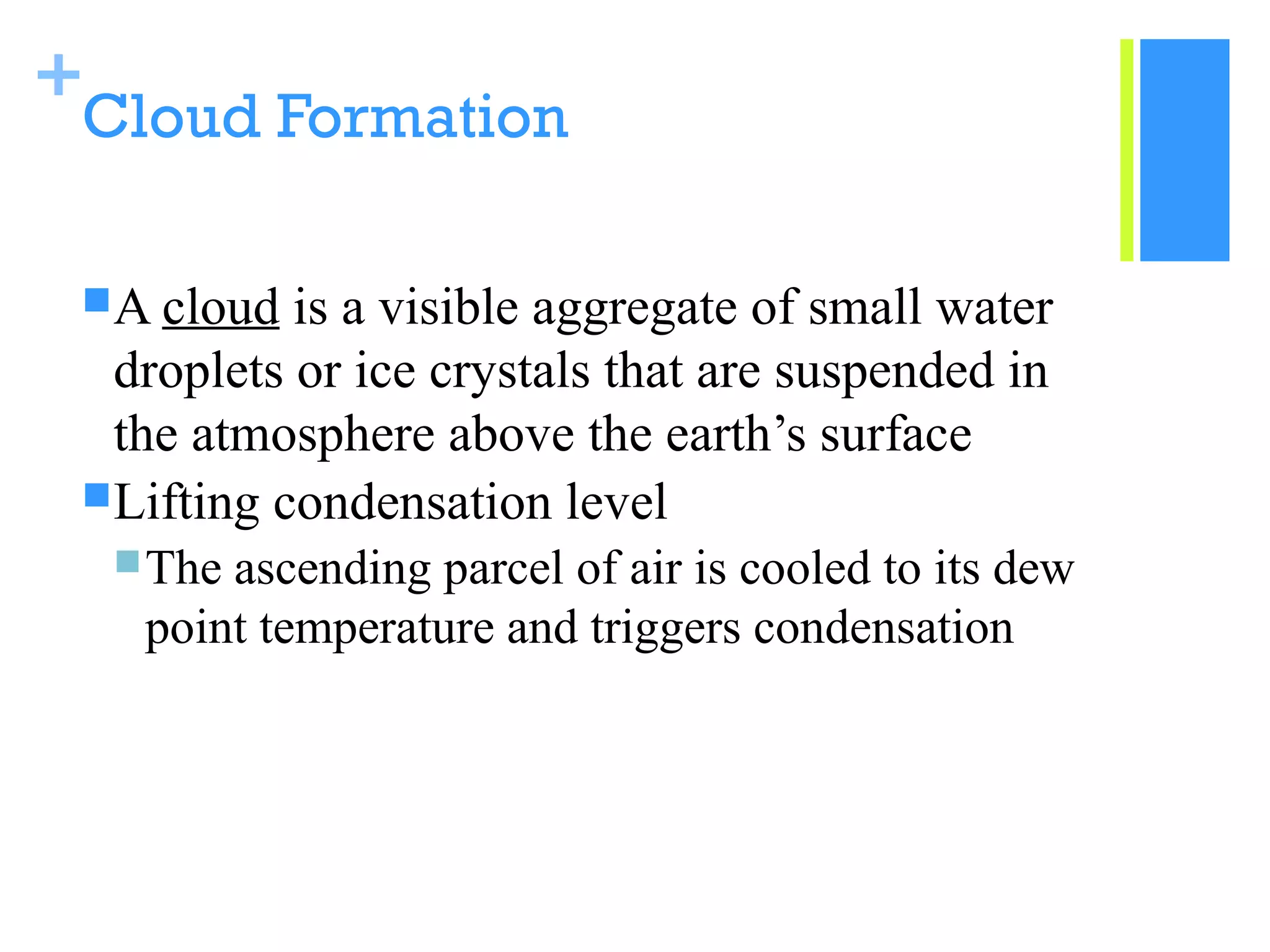 Forms of Condensation and Precipitation | PPT