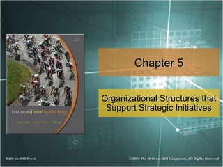 Chapter 5


                    Organizational Structures that
                     Support Strategic Initiatives




McGraw-Hill/Irwin          © 2008 The McGraw-Hill Companies, All Rights Reserved
 