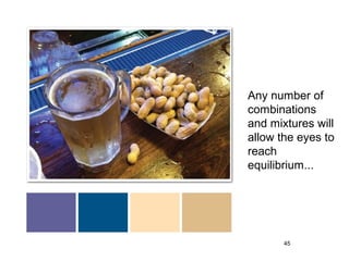 Any number of
combinations
and mixtures will
allow the eyes to
reach
equilibrium...




       45
 