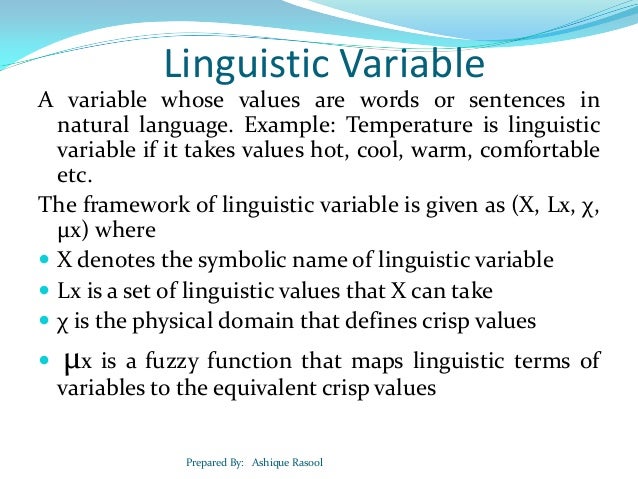 Chapter 5 - Fuzzy Logic