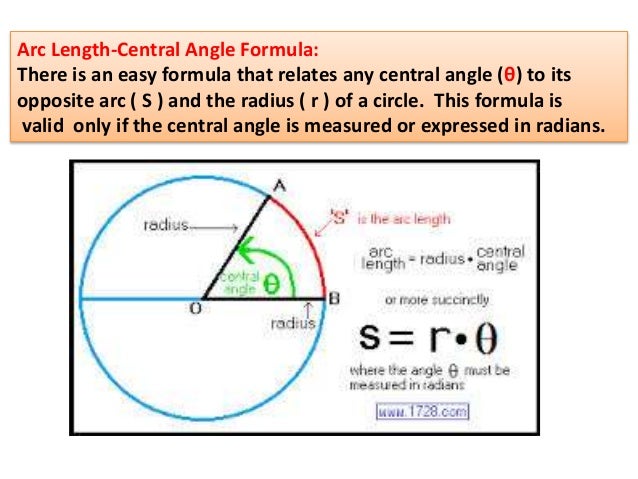 chapter 5 formula to find central angle of a pie chart