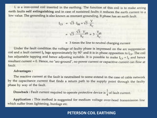 PETERSON COIL EARTHING
 