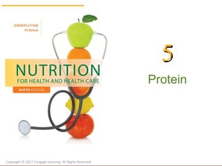 Protein
55
Copyright © 2017 Cengage Learning. All Rights Reserved.
 