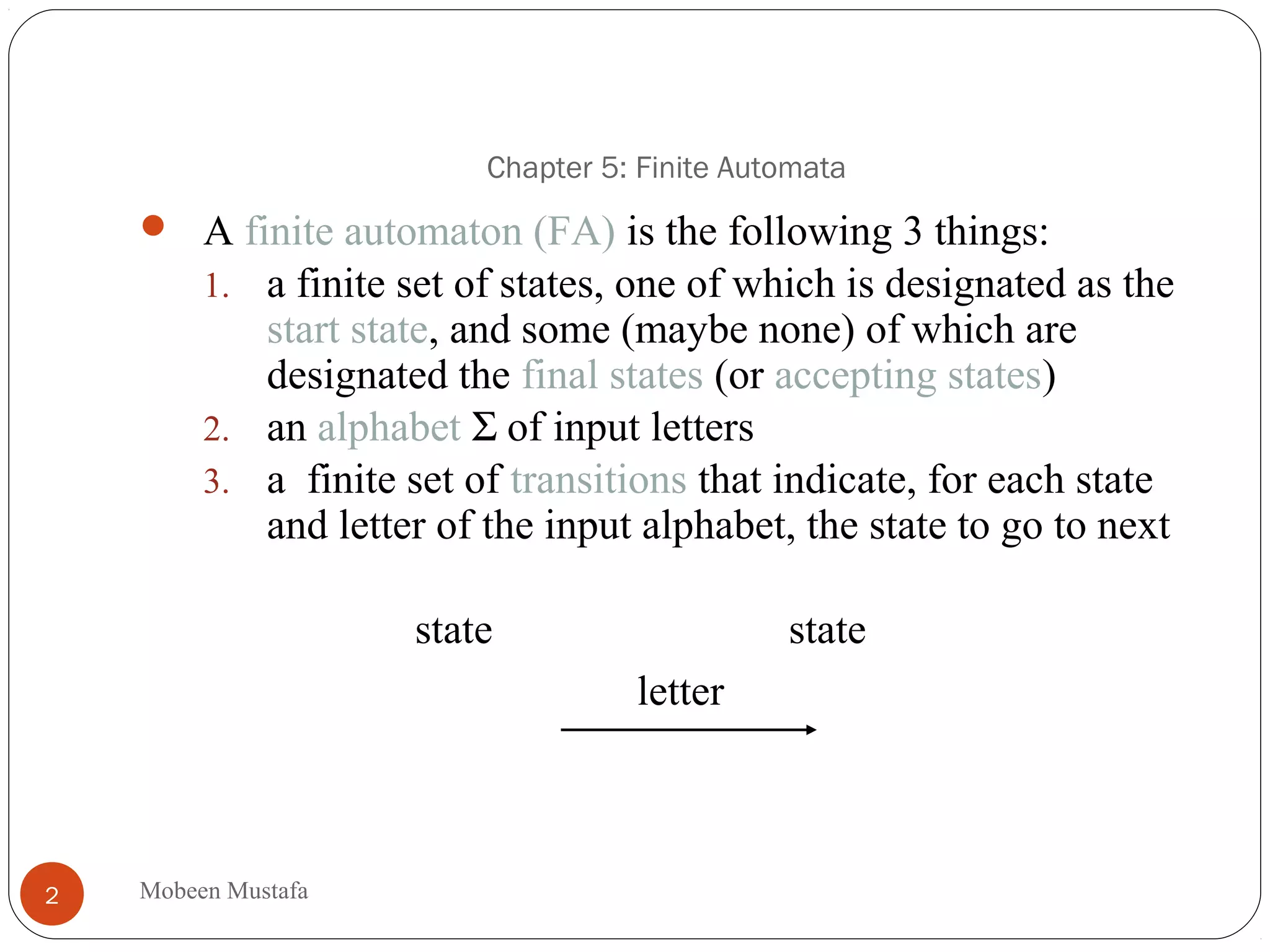 FInite Automata | PPT