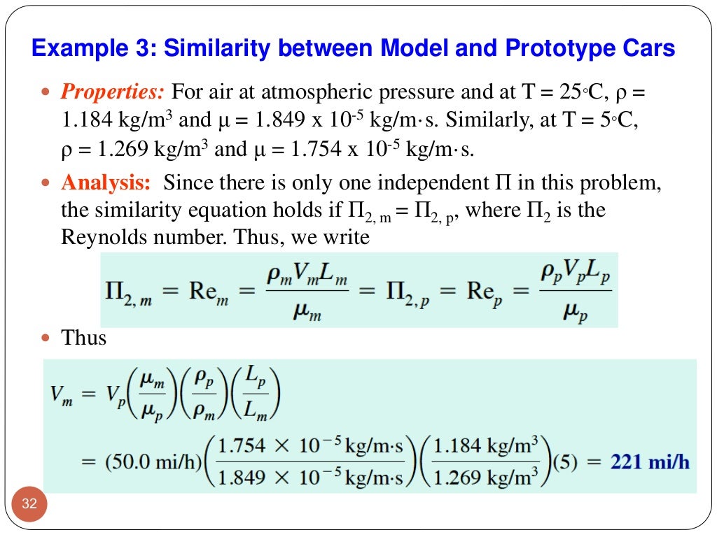 Fluid Mechanics Chapter 5. Dimensional Analysis and Similitude