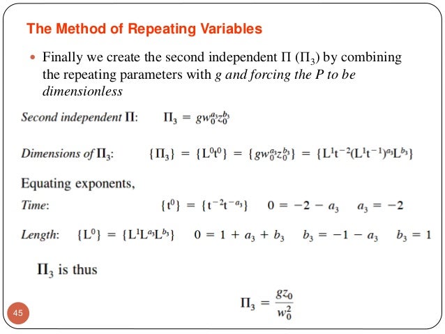 Fluid Mechanics Chapter 5 Dimensional Analysis And Similitude